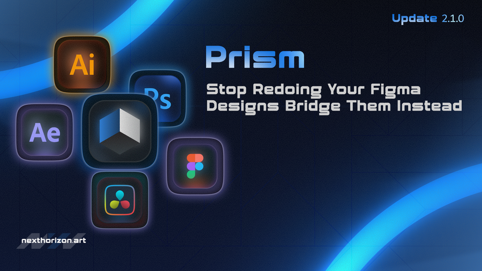 Prism: One Hub Connecting Figma to After Effects, DaVinci Resolve, Photoshop & Illustrator