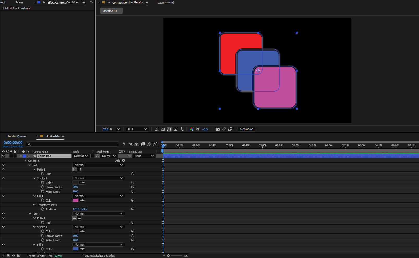 What arrived in After Effects. A whole icon as one animatable layer