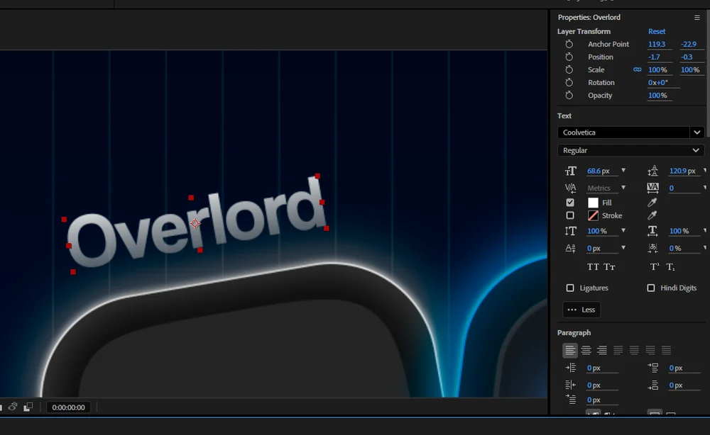 Text layers transferred from Figma into After Effects with Prism